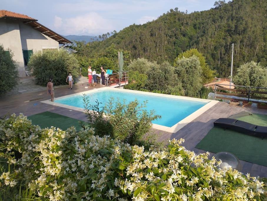 Villa Degli Ulivi Tivegna Bagian luar foto